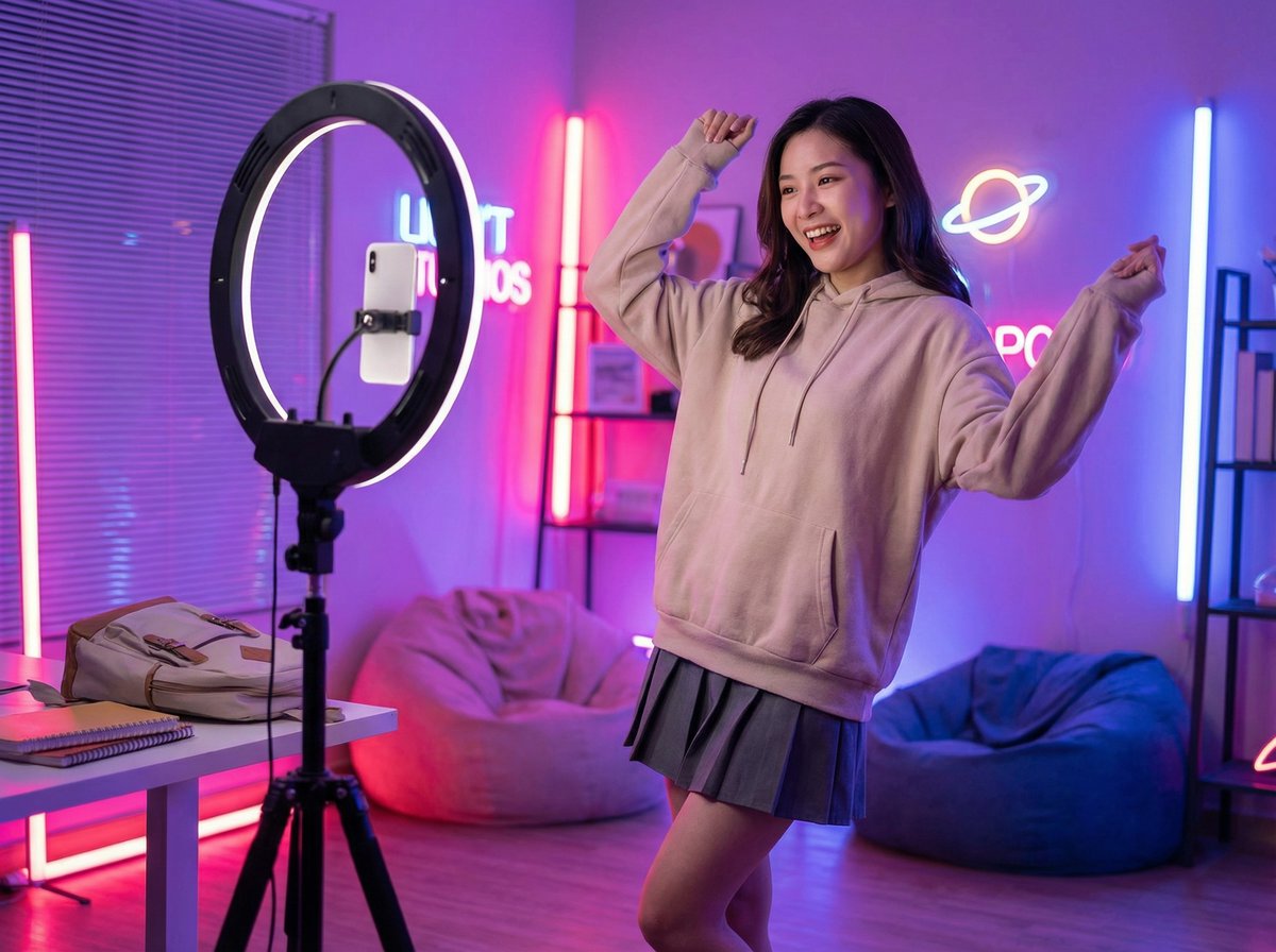 校花TikTok风格舞蹈